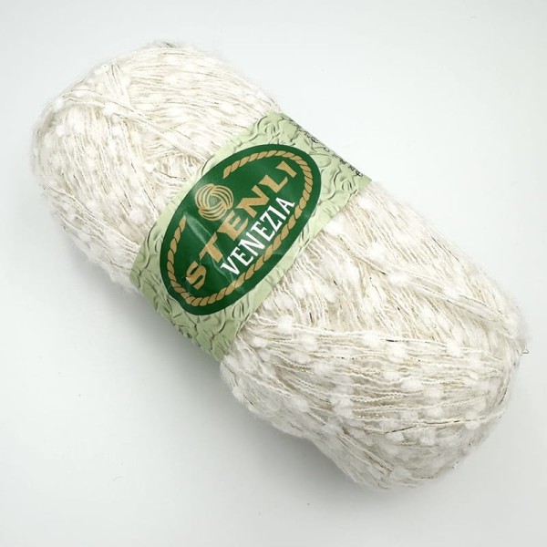 Włóczka fantazyjna Stenli Venezia - 101 ecru