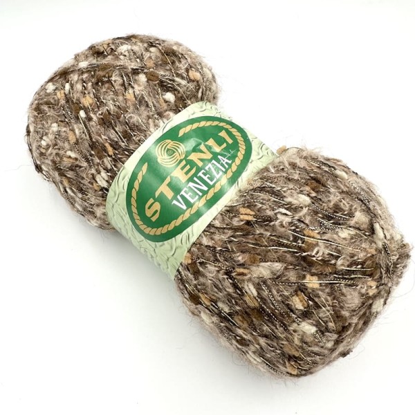 Włóczka fantazyjna Stenli Venezia - 203 - jasny brąz