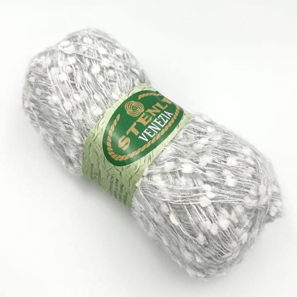 Włóczka fantazyjna Stenli Venezia - 122 - jasny szary