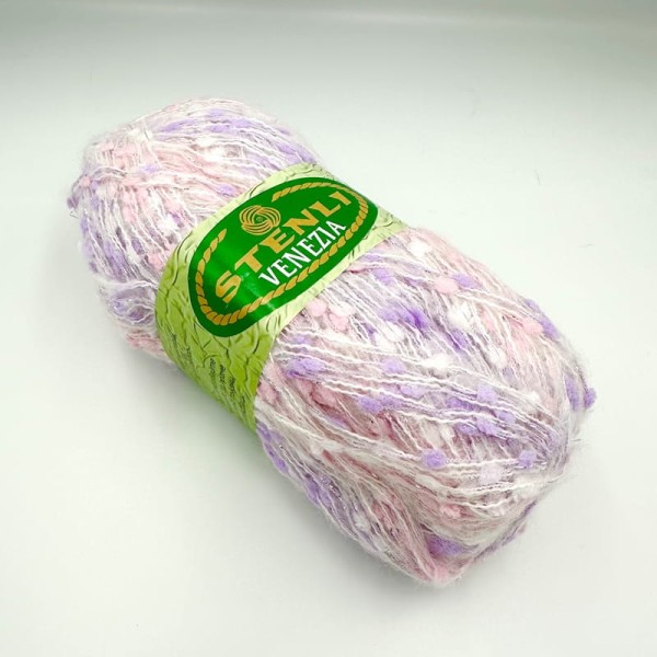 Włóczka fantazyjna Stenli Venezia - 131 - różowo-fioletowy