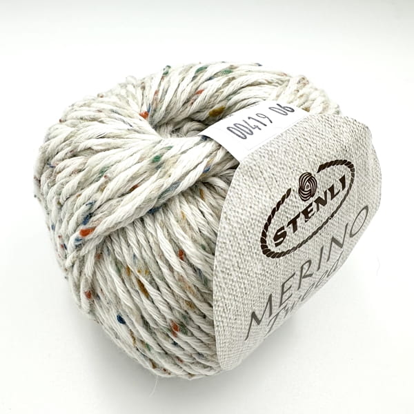 Włóczka Stenli Merino Tweed 0419 - kość słoniowa