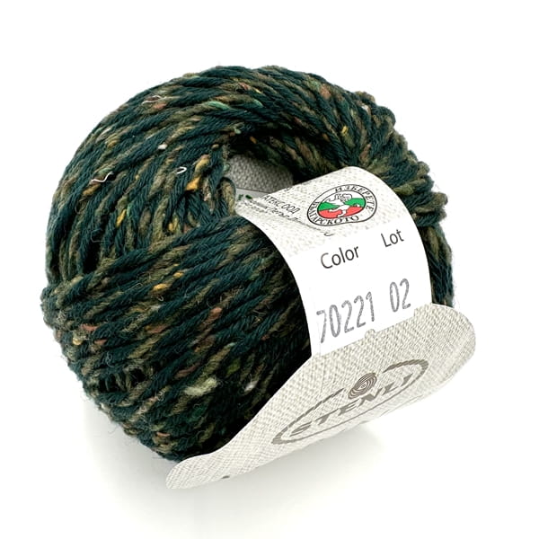Włóczka Stenli Merino Tweed 70221 - ciemna zieleń