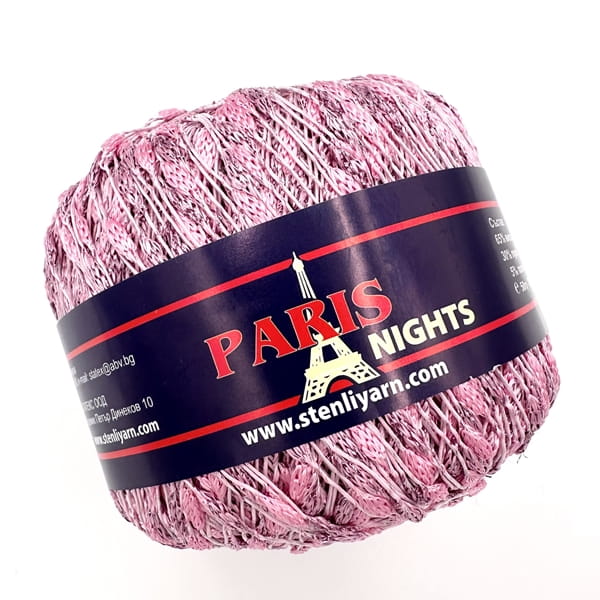 Włóczka z nopkami - 32510 różowa - Stenli Paris Night