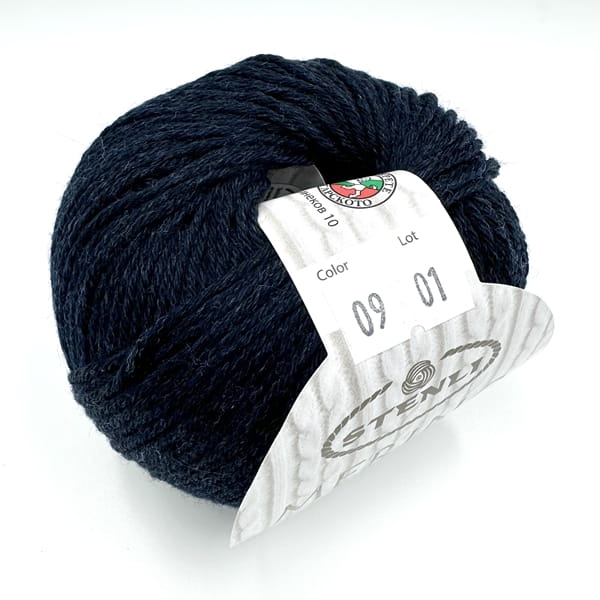Merino Natura - 09 granatowy - 100% wełna z merynosa