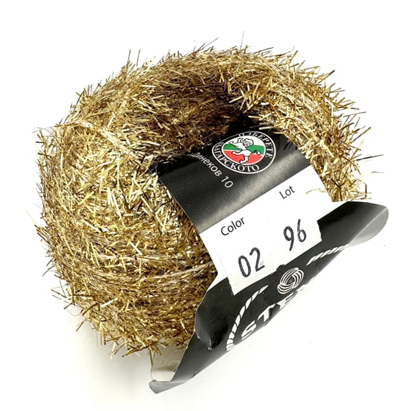 Włóczka fantazyjna złota - Stenli Rococo - 02