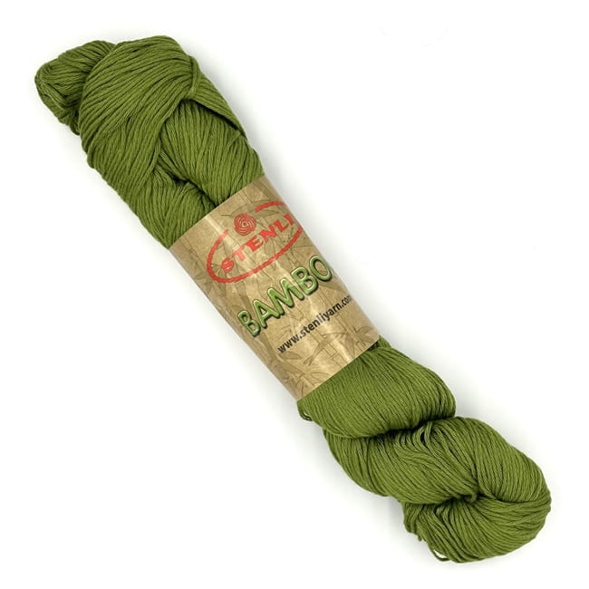 Stenli Bamboo - 34 - zielony - włóczka bambusowa