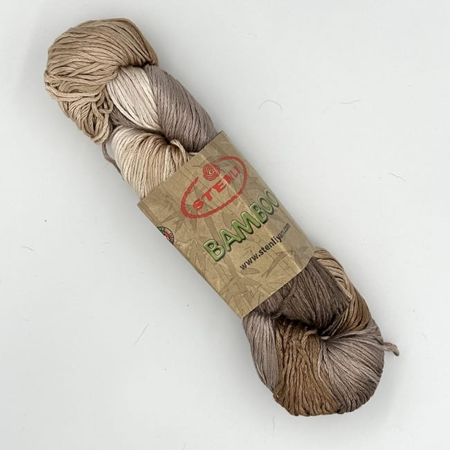 Stenli Bamboo - jasny beż/beż/jasny brąz - włóczka bambusowa