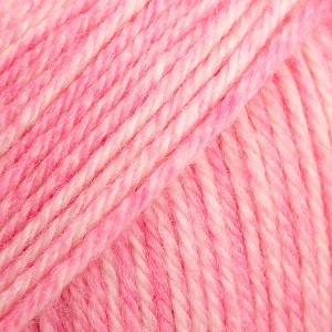 Drops Fiesta - print 32 lody truskawkowe  - różowa wełna na skarpetki
