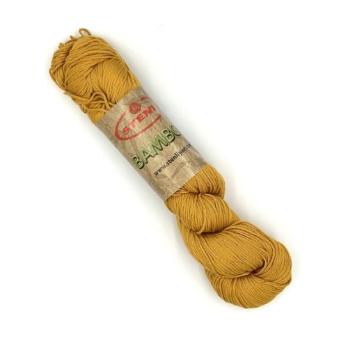 Stenli Bambus - 32 musztarda - włóczka z bambusa 100%