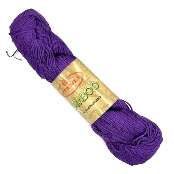 Stenli Bamboo - 19 fiolet - włóczka bambusowa 100%