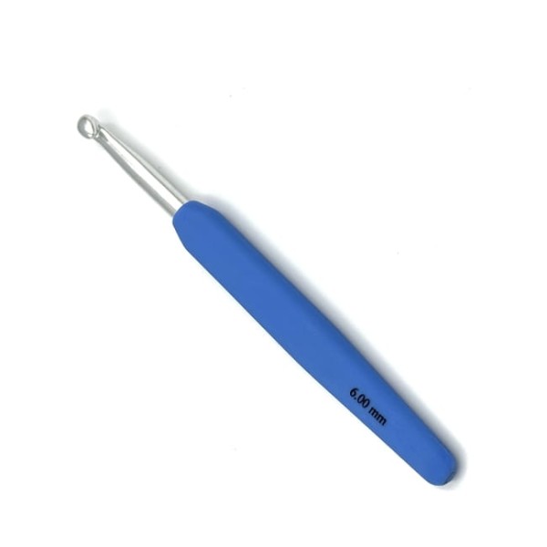 aluminiowe szydełko z silikonową rączką - drops pro circus 6 mm