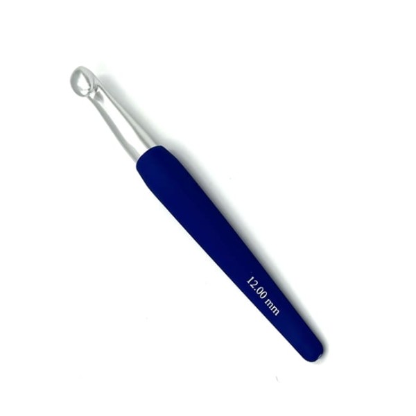 aluminiowe szydełko z silikonową rączką - drops pro circus 12 mm