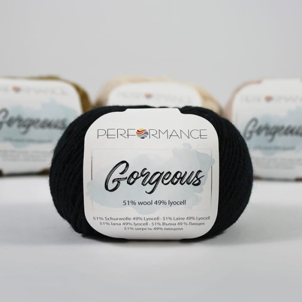 Performance Gorgeous - 2012 czarny - wełna/lyocell (tencel)