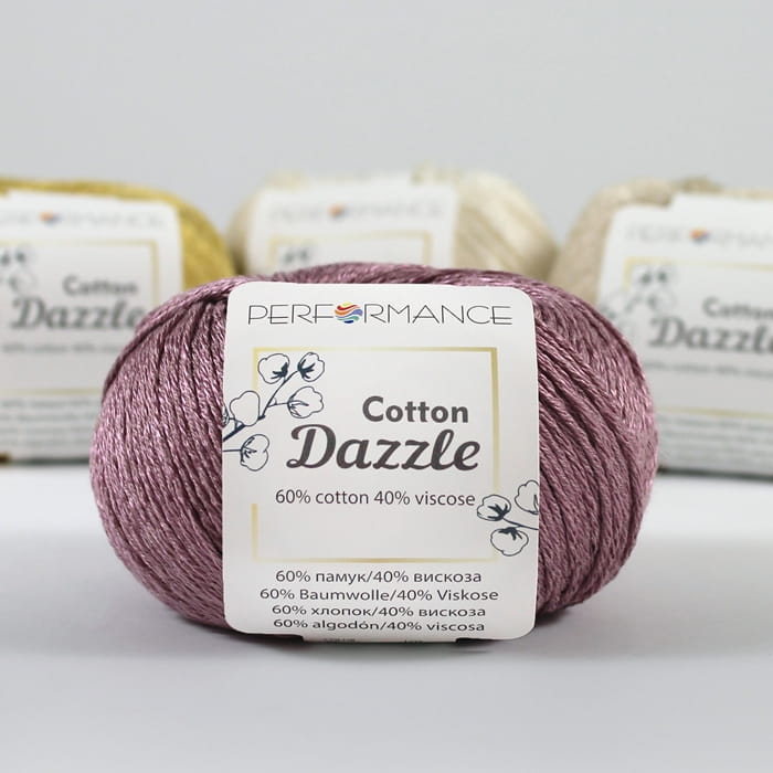 Performance Cotton Dazzle - 2019 ametyst - włóczka bawełna z wiskozą