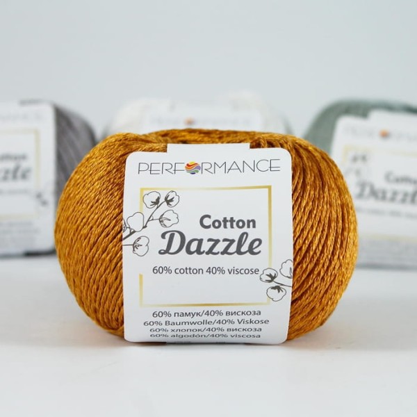 Performance Cotton Dazzle -190 ochra - włóczka dla dzieci