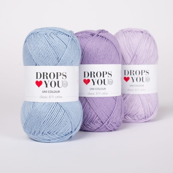 Drops Loves You 7 - włóczka bawełniana z certyfikatem