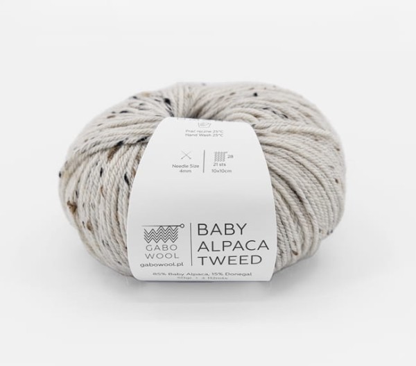 Gabo Wool - Baby Alpaca Tweed Natura - T100