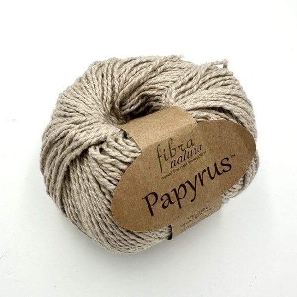 Fibra Natura Papyrus 229-22 beż - włóczka bawełniana z jedwabiem