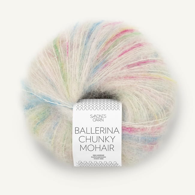 Sandnes Garn Ballerina Chunky Mohair - gruby moher, puchata włóczka na kardigan