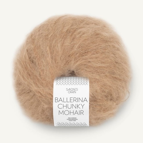 Sandnes Garn Ballerina Chunky Mohair - 3031 camel - gruba włóczka moherowa na kardigan