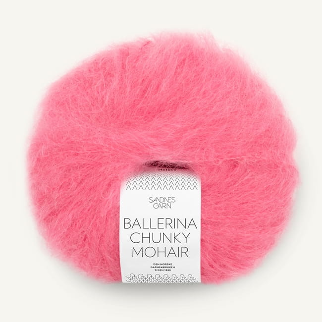 Sandnes Garn Ballerina Chunky Mohair - 4315 guma balonowa - włóczka moherowa