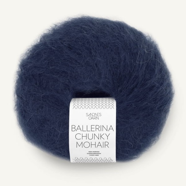 Sandnes Garn Ballerina Chunky Mohair - 5581 granatowy - włóczka moherowa