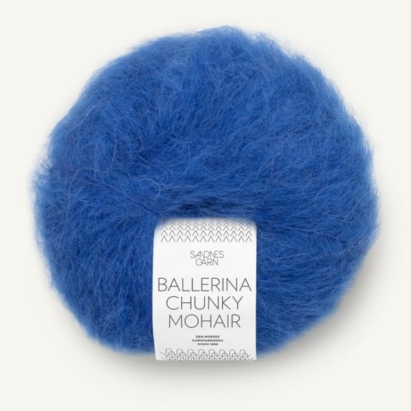Sandnes Garn Ballerina Chunky Mohair - 5845 kobalt - włóczka moher gruby