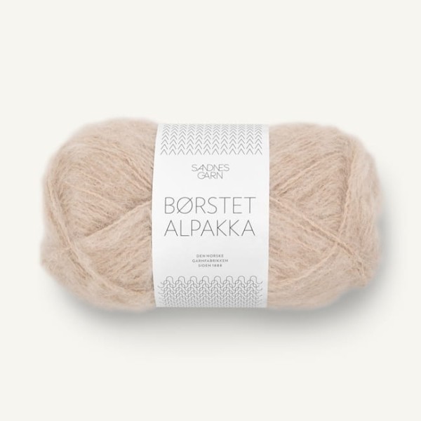 Sandnes Garn Borstet Alpakka 3021 beż - włóczka brushed alpaka