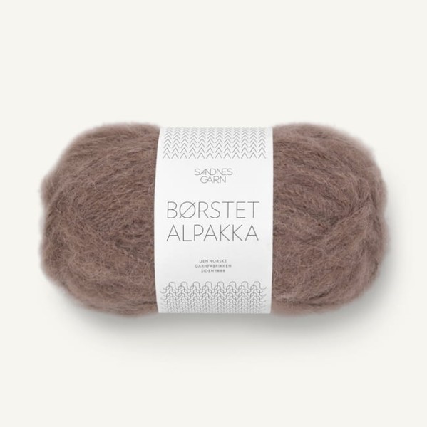 Sandnes Garn Borstet Alpakka 3161 brąz - włóczka brushed alpaka