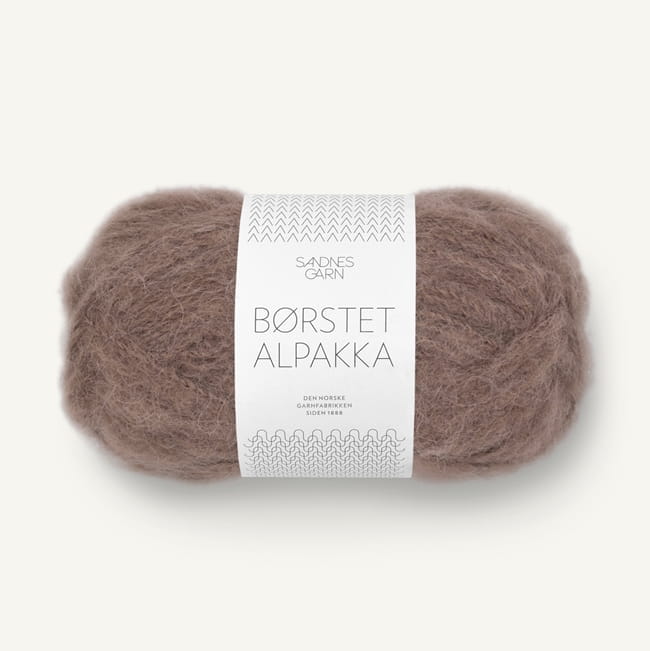 Sandnes Garn Borstet Alpakka 3161 brąz - włóczka brushed alpaka
