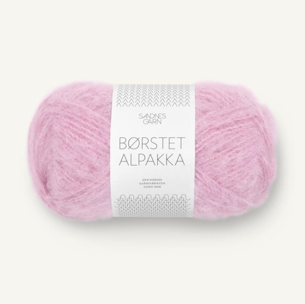 Sandnes Garn Borstet Alpakka 4813 różowy liliowy - włóczka brushed alpaka