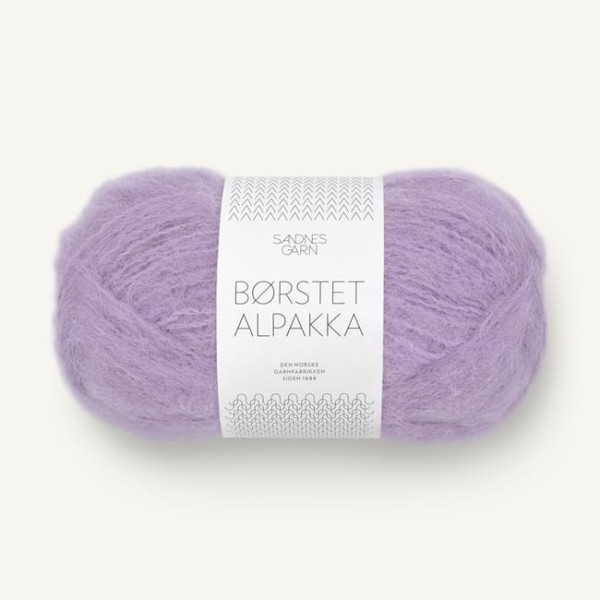 Sandnes Garn Borstet Alpakka 5043 jasny fioletowy - włóczka z alpaki na sweter