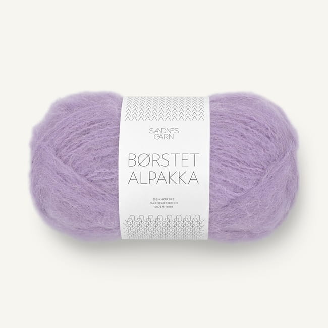 Sandnes Garn Borstet Alpakka 5043 jasny fioletowy - włóczka z alpaki na sweter