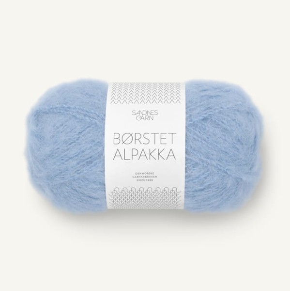 Sandnes Garn Borstet Alpakka 6003 jasny niebieski - włóczka brushed alpaka