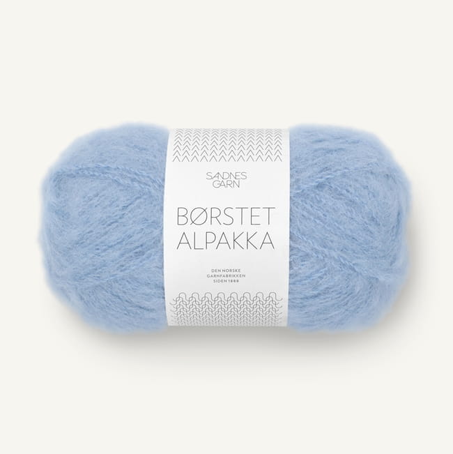 Sandnes Garn Borstet Alpakka 6003 jasny niebieski - włóczka brushed alpaka