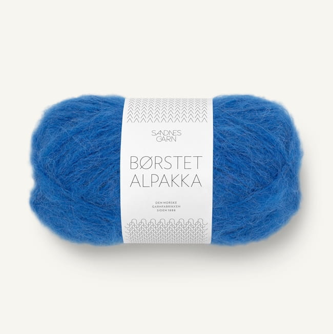 Sandnes Garn Borstet Alpakka 6046 kobalt - włóczka brushed alpaka