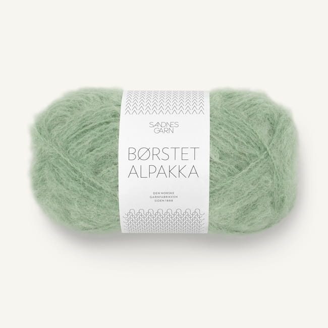 Sandnes Garn Borstet Alpakka 8532 pistacjowy - włóczka brushed alpaka