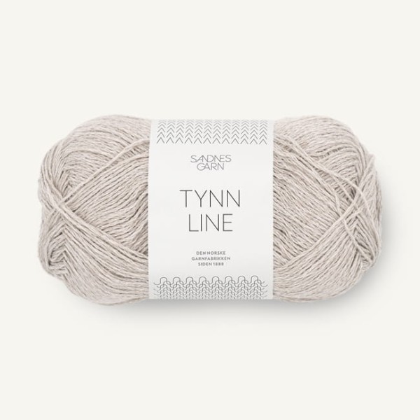 Sandnes Garn Tynn Line - 3820 jasny szary - włóczka na letni top