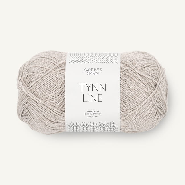 Sandnes Garn Tynn Line - 3820 jasny szary - włóczka na letni top
