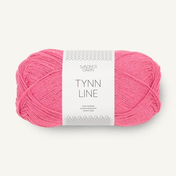 Sandnes Garn Tynn Line - 4315 guma balonowa - włóczka bawełniana z wiskozą