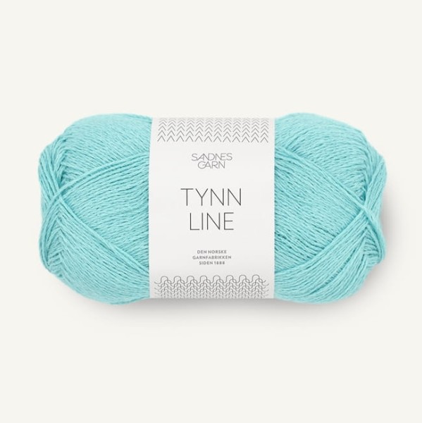 Sandnes Garn Tynn Line - 7213 jasny turkus - włóczka na letnią sukienkę