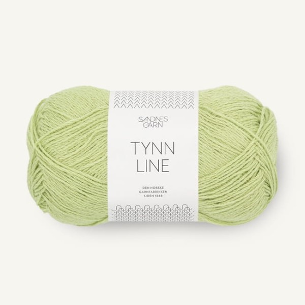 Sandnes Garn Tynn Line - 9523 limonkowy poncz - włóczka bawełniana z wiskozą