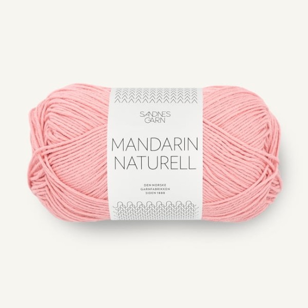 Sandnes Garn Mandarin Naturell - 4213 róż kwiatowy - włóczka bawełniana