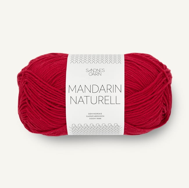 Sandnes Garn Mandarin Naturell - 1001 biały - włóczka bawełniana na lato