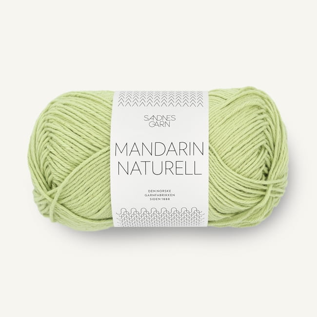 Sandnes Garn Mandarin Naturell - 9523 limonkowy poncza - włóczka bawełniana