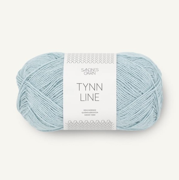 Sandnes Garn Tynn Line - 5930 jasny niebieski - włóczka bawełniana z lnem na lato