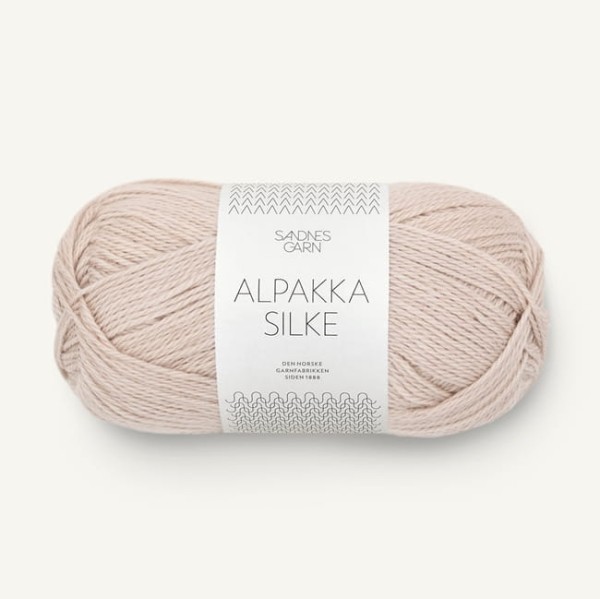 Sandnes Garn Alpakka Silke - 2521 piaskowy beż - włóczka z alpaki z jedwabiem