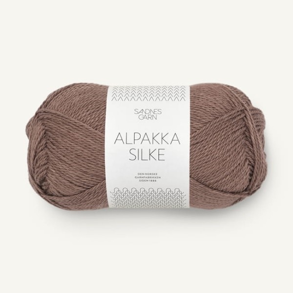 Sandnes Garn Alpakka Silke - 3161 brąz/żołądź - włóczka z alpaki z jedwabiem