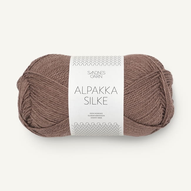Sandnes Garn Alpakka Silke - 3161 brąz/żołądź - włóczka z alpaki z jedwabiem