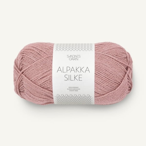 Sandnes Garn Alpakka Silke - 4331 stary róż - włóczka z alpaki z jedwabiem